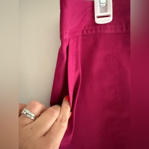 Liz Claiborne Womens Pink Pencil Skirt SZ 10P New Straight Pockets Cotten Blend - Picture 2 of 7